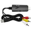 Garsent Convertitore HDMI a AV, Cavo Adattatore convertitore HDMI a con Ricarica USB, 480 i 576 i Adattatore Video Maschio/Maschio HD a convertitore AV Supporta Pal/NTSC per