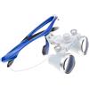 Generic Calla Scorpio 2.5X Ottica Ottica Lente Binoculare 420mm Distanza di Lavoro Occhiali per Lab 4 colori Tipo Portatile con Sacchetto di Panno (Blu)