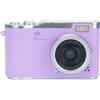 Yctze Fotocamera Digitale 1080P 48MP Videocamera con Display HD da 2,4 Pollici e Zoom Elettronico 8X (Viola)