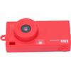 ASHATA Fotocamera Portachiavi retrò per Adolescenti, Fotocamera Portachiavi HD 1440P Tipo C con Flash, Telecamera Spia con Schermo da 1,47 Pollici per Vlogging di Viaggi all'aperto (rosso)