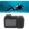Lazmin112 Fotocamera Subacquea 4K, Fotocamera Impermeabile da 33Piedi, Fotocamera Digitale Compatta per Selfie a Doppio Schermo con Messa a Fuoco Automatica 65MP, Batteria Grande da