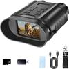 ZYJDGNNY Occhiali da visione notturna a infrarossi ad alta risoluzione 1080P, veri occhiali da visione notturna 4K con registrazione notturna a colori, lenti rivestite a 7 strati, durata della batteria per