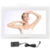 Srliya Cornice per Foto Digitale da 15,6 Pollici Wireless 1 GB DDR3 RAM 32 GB ROM LCD HD Touch Screen Rilevamento di gravità Cloud Smart Photo Frame Lettore Video per la Casa (Spina