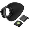 Tbest Sostituzione della Protezione per Occhiali da Occhio per Occhiello della Fotocamera per D800 D700 D4 D3S D3X D2X D2H F5 F6 con Livello di Calda e Copri in Plastica Black