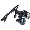 Generic Calla Scorpio 2.5X Ottica Ottica Lente Binoculare 420mm Distanza di Lavoro Occhiali per Lab 4 colori Tipo Portatile con Sacchetto di Panno (nero)