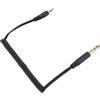 Tbest Cavo a Spirale da 6,35 Mm a 3,5 Mm Plug Retrattile Placcato in Oro e Riproduci Adattatore Audio (Dual Sound maschio a 3,5 mm Dual Sound maschio)