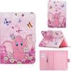 TTNAO Custodia per Amazon Kindle Paperwhite 1 2 3 4 Premium Cover Auto Wake/Sleep Cover Pelle PU Protettiva Caso Slot Carte Stand Supporto Case,Farfalla elefante rosa