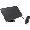 KIMISS Caricatore da Pannello Solare Monocristallino da 4 W Ad Alta Efficienza Caricatore Solare per Telecamera Esterna per Telecamera di Sicurezza e Videocitofono (BLACK)