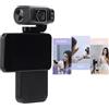 Bewinner Videocamera 5K, Videocamera per Vlogging da 48 MP con Schermo IPS da 3,5 Pollici, Videocamera Tascabile Portatile per Video Personali Avventure All'aria Aperta, Scheda SD da 32 GB