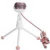 Lazmin112 Kit Microfono a Condensatore, Microfono per Registrazione con Riduzieone del Rumore Preda da 3,5 Mm con Treppiede da Tavolo, Compatibile con Telefoni Cellulari e Laptop (PINK)