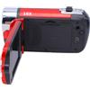 Tbest Videocamera Videocamera, Rotazione Full HD 16X Videocamera Digitale Ad Alta Definizione Videocamera DV Videocamera Vlogging Registratore per Feste in Casa, Picnic All'aperto(Spina europea rossa)