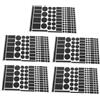 NUOBESTY 5fogli Nastro Oscurante per LED Adesivi Oscuranti per Bloccare la Luce LED Adesivi Oscuranti per Dispositivi Elettronici per Tv Elettrodomestici e Condizionatori d Aria