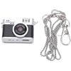 Zunate Piccola Fotocamera Portachiavi Retrò, 32GB 1080P 2MP Schermo a Colori da 0,96 Pollici Connessione di Tipo C Fotocamera Per Scattare Foto con 4 Filtri Flash LED OTG per Telefono (BLACK)