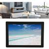 VBESTLIFE Cornice Digitale IPS da 8 Pollici con Riproduzione Multiformato, Plug and Play, modalità Doppio Controllo, Funzione Orologio e CalendarioFacile Configurazione e (Spina UE 110-240