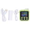 Yctze Fotocamera Stampata Istantanea Hd Hd Doppio Lente da 2,4 Pollici Schermata da Zoom Digitale 16x con Musica da Gioco Filtri (panda verde)