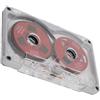 Tbest Rullo per Bobina Fatte in Casa Fatte in Casa Cassetta Audio Cassetta 55 Minuti Nastro in Alluminio per Registrazione Musicale (Piastra rossa con cornice d'argento)
