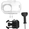 EMUKOEP Custodia Subacquea per Fotocamera Nano, Custodia Protettiva Impermeabile 45M con Guscio in PC Antigraffio, Rivestimento Antiriflesso, per Immersioni Snorkeling Sport Acquatici