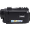 Tbest Videocamera 1080P Fotocamera Digitale Videoregistratore da 24 MP con Schermo di Rotazione da 3,0 Pollici a 270 Gradi Bussola con Zoom 18X per Avventure All'aria Aperta di (BLACK)