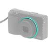 Hersmay Anello decorativo in metallo per obiettivo RICOH GR III GRIII GR3 GR3 HDF, sostituisce per Ricoh GN-1 copriobiettivo (verde)