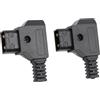 Fafeims Kit Connettore Maschio D Tap Eccellente compatibilità per Monitor Fotocamera Fai da Te con Luce LED V Lock Batteria Plastica ABS Gomma 2 Pezzi