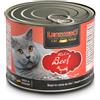 LEONARDO 200 g Leonardo Quality Selection Alimento Cibo Umido per Gatti Adulti con Carne Fresca di Manzo in Lattina