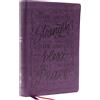 Nelson Bibles Holy Bible: New King James Version, Purple, Leathersoft, Verse Art Cover Collection, Giant Print Center-Column Reference Bible: Red Letter, Comfort Print