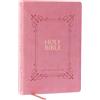 Nelson Bibles Holy Bible: King James Version, Pink, Leathersoft, Center-Column Reference, Red Letter, Comfort Print