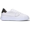 PHILIPPE MODEL Sneaker uomo bianca/nera in pelle