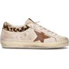 GOLDEN GOOSE SUPER STAR WITH LIST WOTHOUT HEE Sneaker donna bianca in pelle