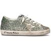 GOLDEN GOOSE SUPER-STAR CLASSIC WITH LIST Sneaker donna verde platino