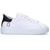 D.A.T.E. SFERA PONY Sneaker donna bianca/nera in pelle