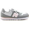 NEW BALANCE Sneaker ragazza grigia/rosa
