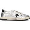 2 STAR Sneaker donna argento in pelle