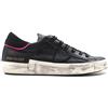 PHILIPPE MODEL Sneaker trendy donna nera/fuxia in pelle