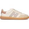 HOGAN Sneaker donna bianca/rosa in pelle