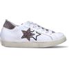 2 STAR Sneaker donna bianca in pelle