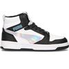 PUMA REBOUND V6 MID SPACE BELLE JR Sneaker ragazza bianca/nera