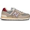 NEW BALANCE 574 Sneaker uomo pietra/burgundy