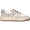 HOGAN Sneaker donna grigia/panna in suede