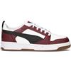 PUMA REBOUND V6 LOW Sneaker uomo bianca/bordeaux