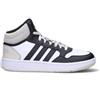 ADIDAS HOOPS 3.0 MID K Sneaker ragazzo bianca, nera e grigia