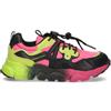 FLOWER MOUNTAIN by Naturino Sneaker bimba rosa/nera/verde