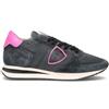 PHILIPPE MODEL Sneaker donna nera in suede
