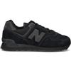 NEW BALANCE 574 Sneaker uomo nera in suede
