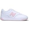 NEW BALANCE Sneaker donna bianca/rosa in pelle