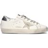 GOLDEN GOOSE - SUPERSTAR Sneaker donna bianca/argento in pelle