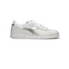 DIADORA - GAME L LOW WAX METAL WN Sneaker donna bianca/argento in pelle