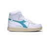 DIADORA HERITAGE - MI BASKET USED Sneaker donna bianca/azzurra in pelle