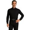 Ready4Dance Camicia Body Chicago Slim Fit Uomo per Ballo da sala e Danza Standard e Latino Americano, Maniche Lunghe, Collo Rigido con Stecche, Tessuto Tecnico Traspirante, Bianco e Nero