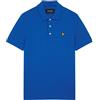 Lyle & Scott Uomo Polo Monocolore Tipped con Riga